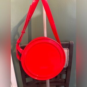 Melissa Red circle bag inspired by Tin Can - 100% recyclable plastic